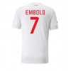 Herren Fußballbekleidung Schweiz Breel Embolo #7 Auswärtstrikot WM 2022 Kurzarm
